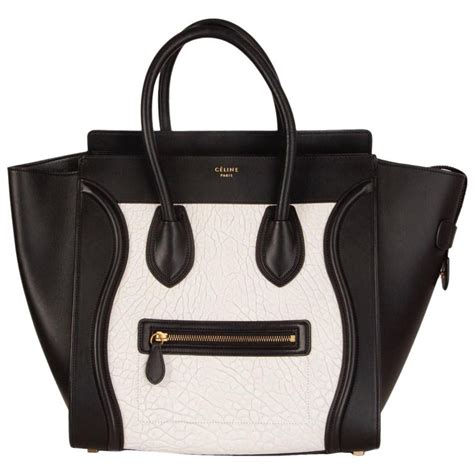 celine black and white luggage bag|celine luggage bag sale.